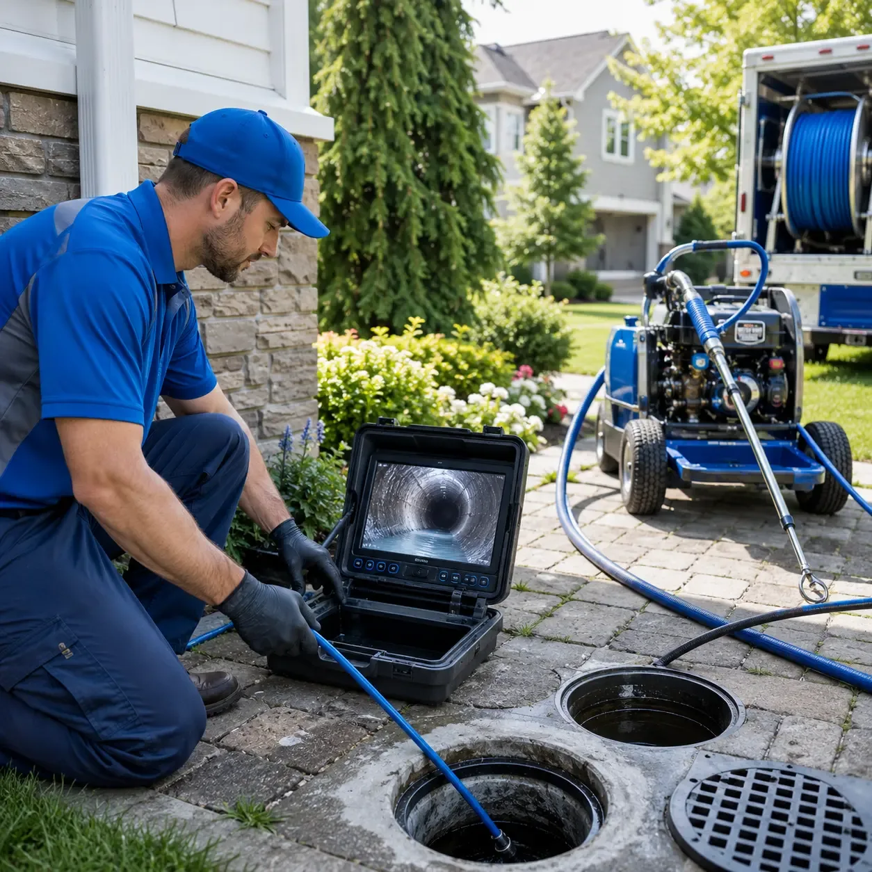 Outdoor drain cleaning professionals serving Amesville, OH