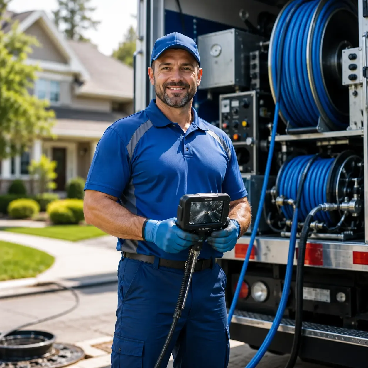 Local outdoor drain cleaning specialists in Amesville, OH